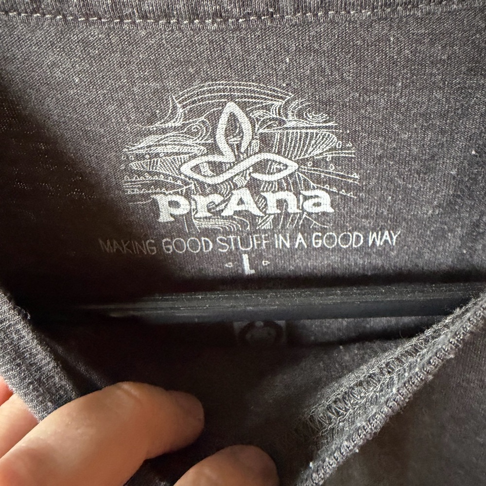 Prana Charcoal Graphic Tee